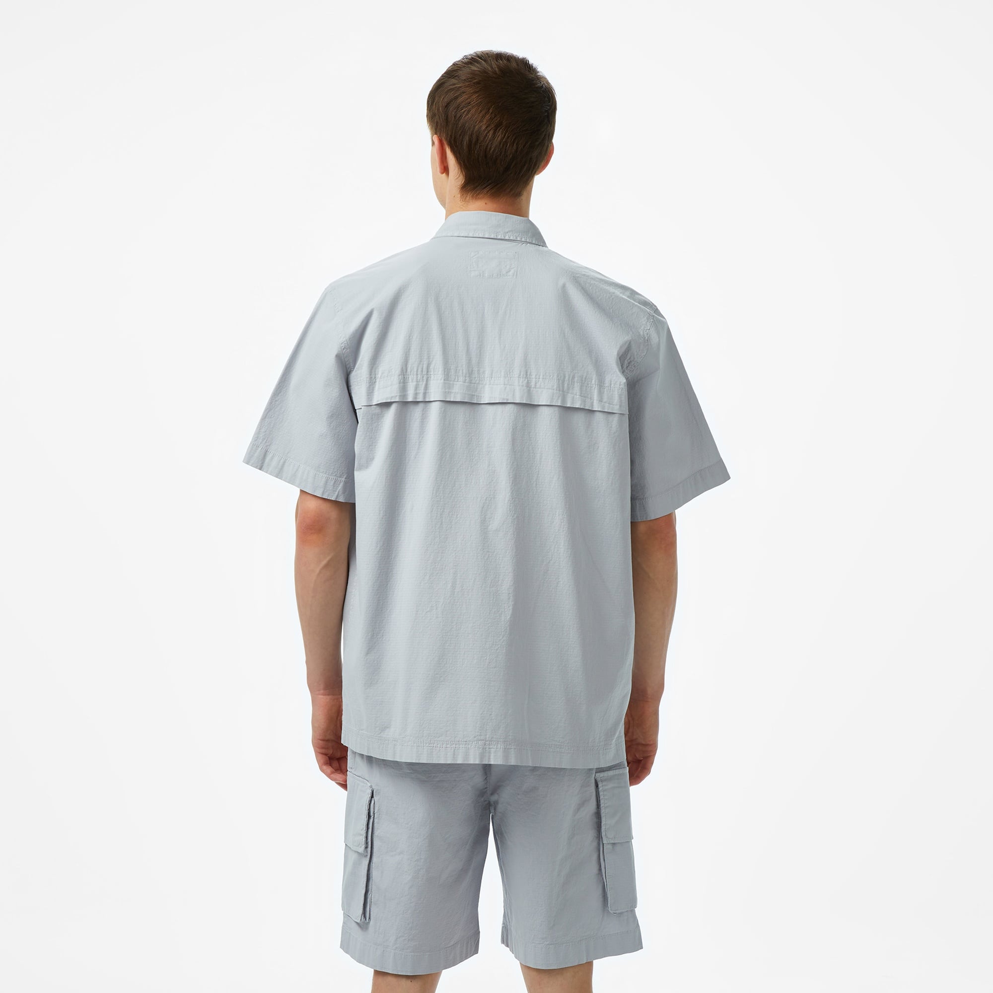 Lacoste House of SuperStep x Lacoste Erkek Gri Gömlek