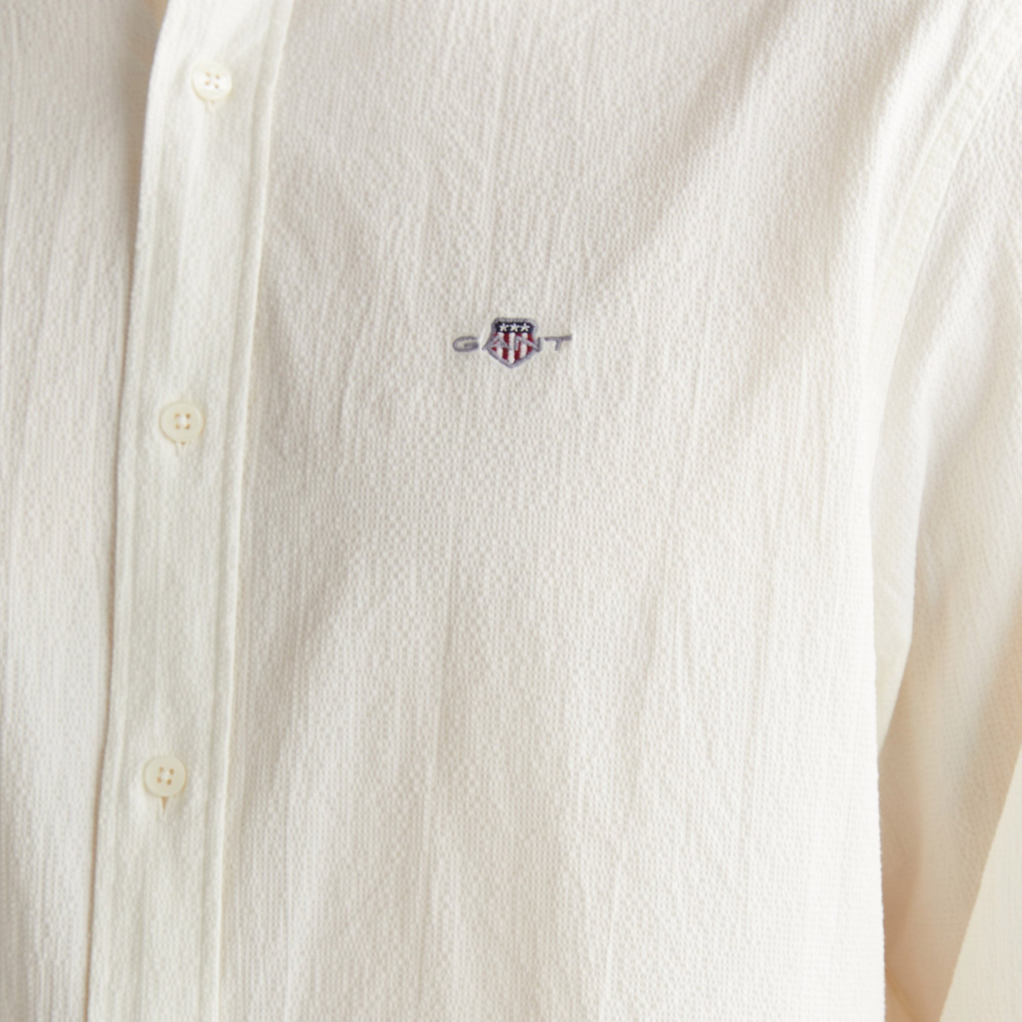 GANT Erkek Krem Regular Fit Gömlek Yaka Gömlek