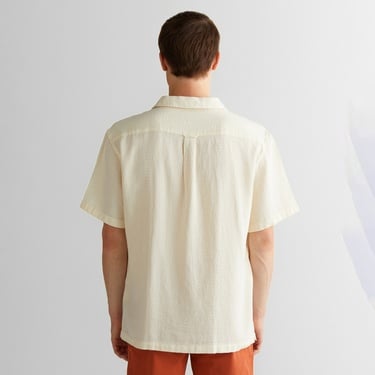  GANT Erkek Krem Regular Fit Klasik Yaka Gömlek