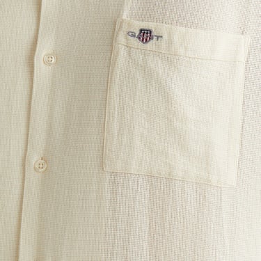  GANT Erkek Krem Regular Fit Klasik Yaka Gömlek