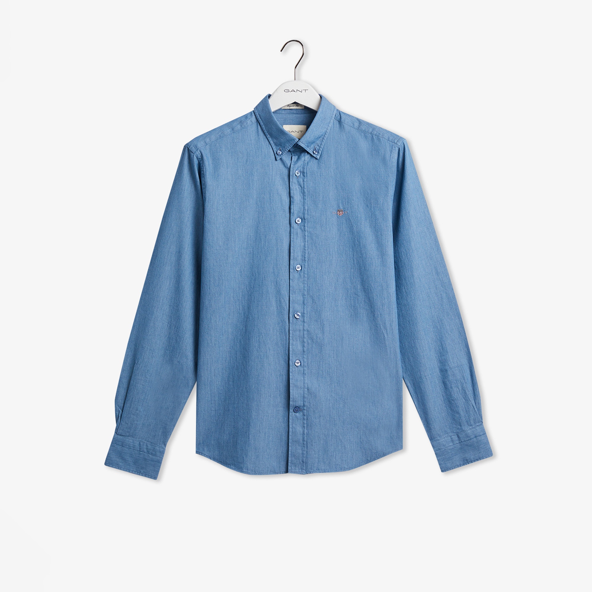 GANT Erkek Mavi Regular Fit Gömlek Yaka Gömlek