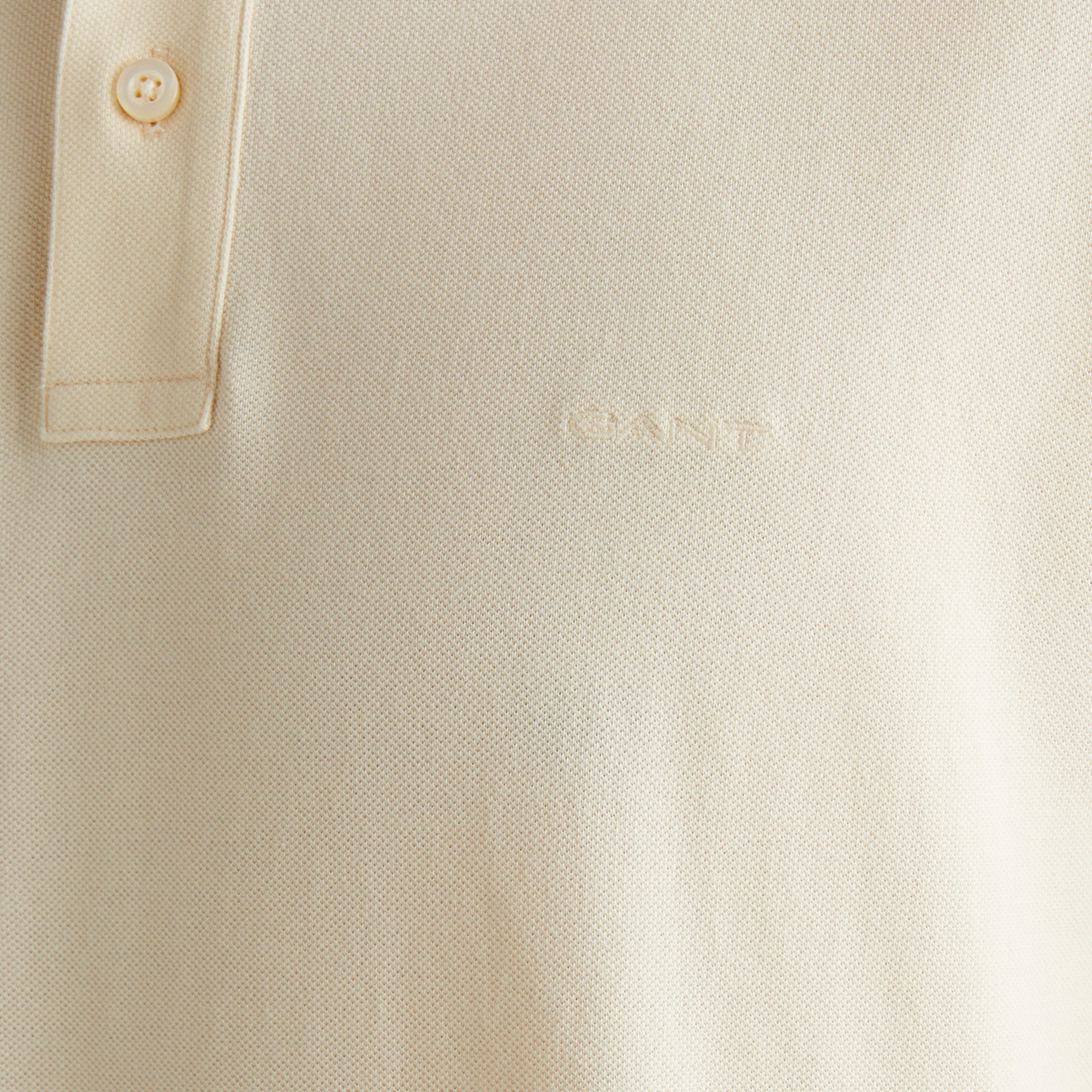 GANT Erkek Krem Regular Fit Polo
