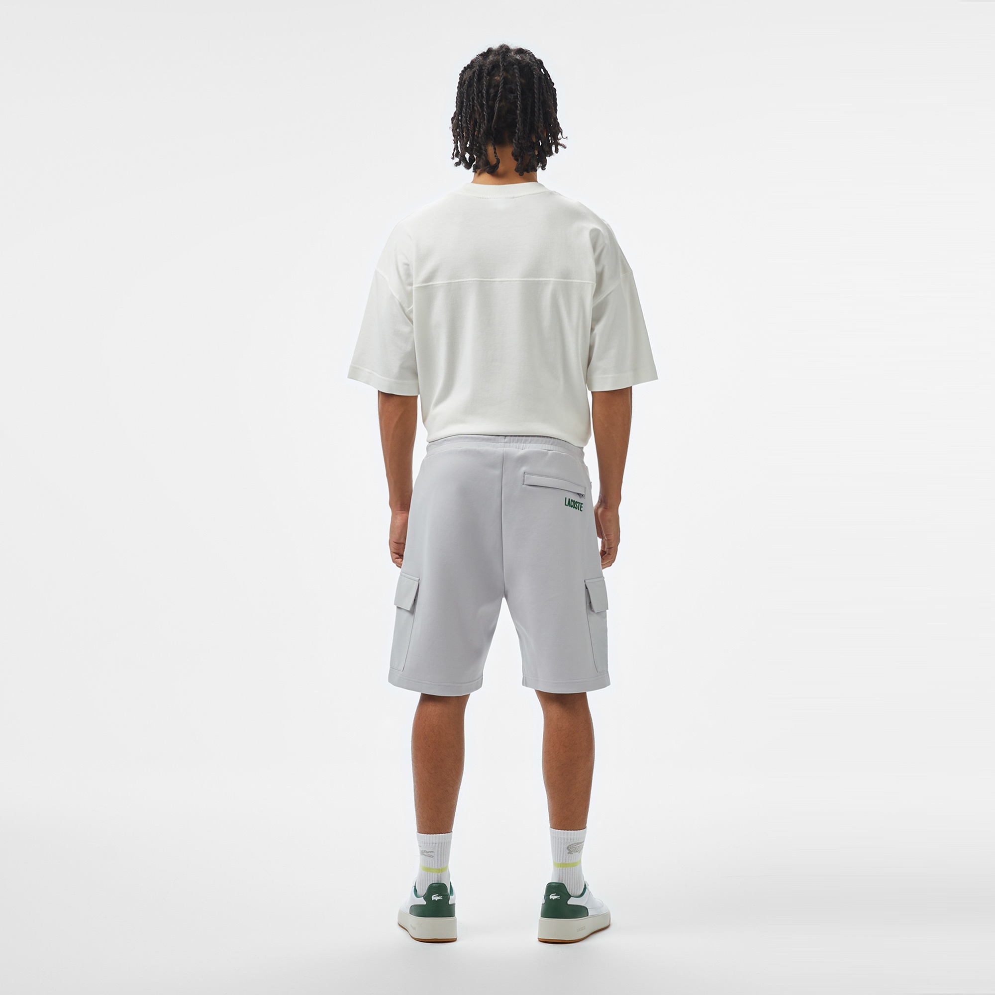 Lacoste House of SuperStep x Lacoste Erkek Gri Şort