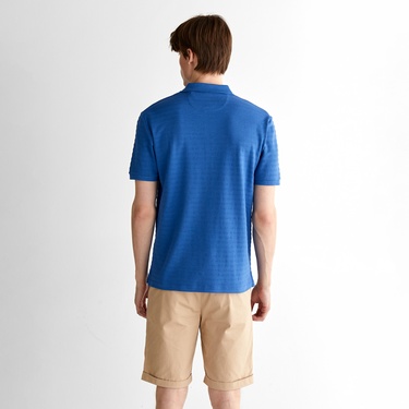  GANT Erkek Lacivert Regular Fit Çizgili Polo