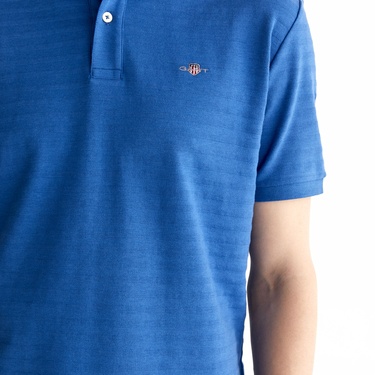  GANT Erkek Lacivert Regular Fit Çizgili Polo