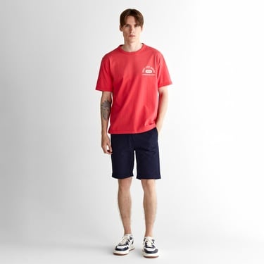 GANT Erkek Kırmızı Relaxed Fit Bisiklet Yaka Logolu T-Shirt