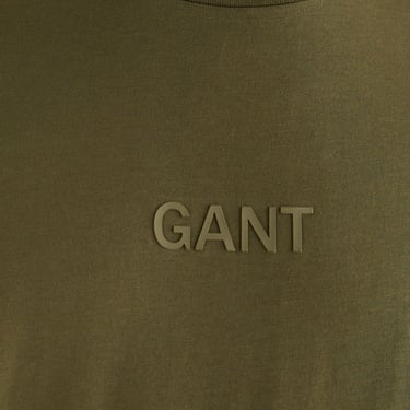  GANT Erkek Yeşil Relaxed Fit Bisiklet Yaka Logolu T-Shirt