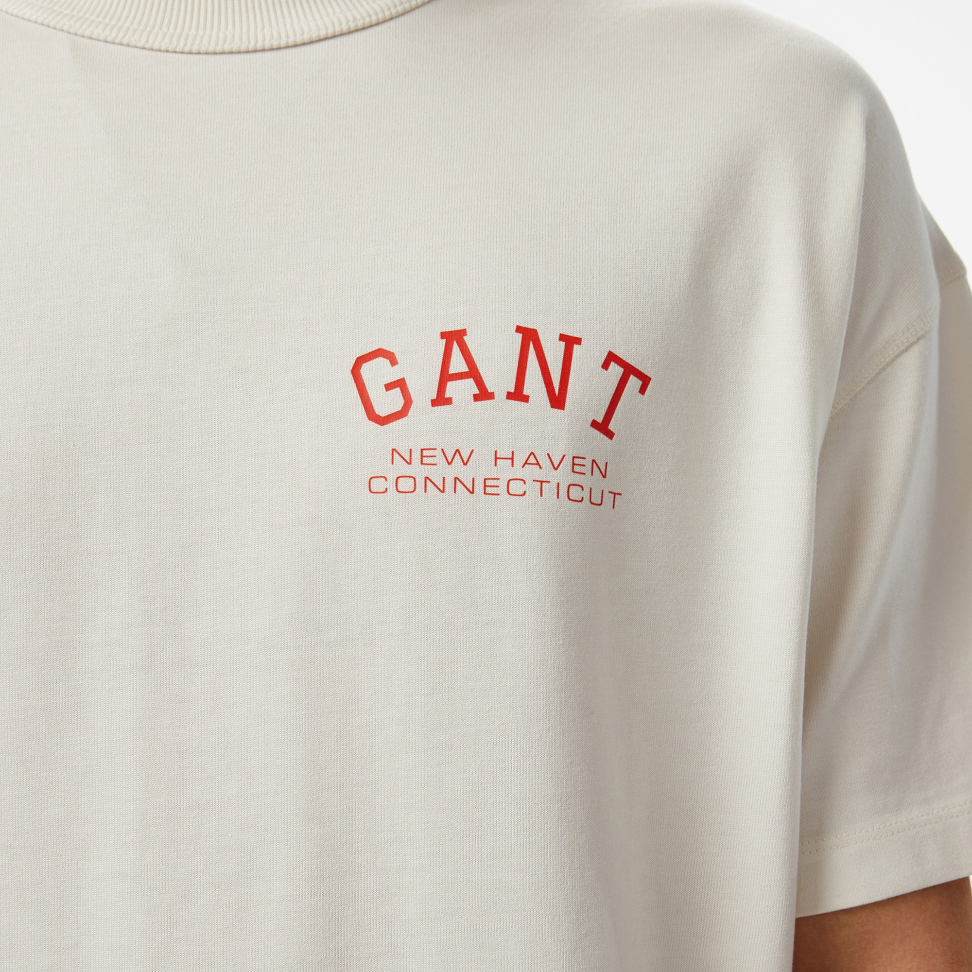 GANT Erkek Beyaz T-Shirt