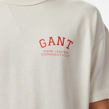  GANT Erkek Beyaz T-Shirt