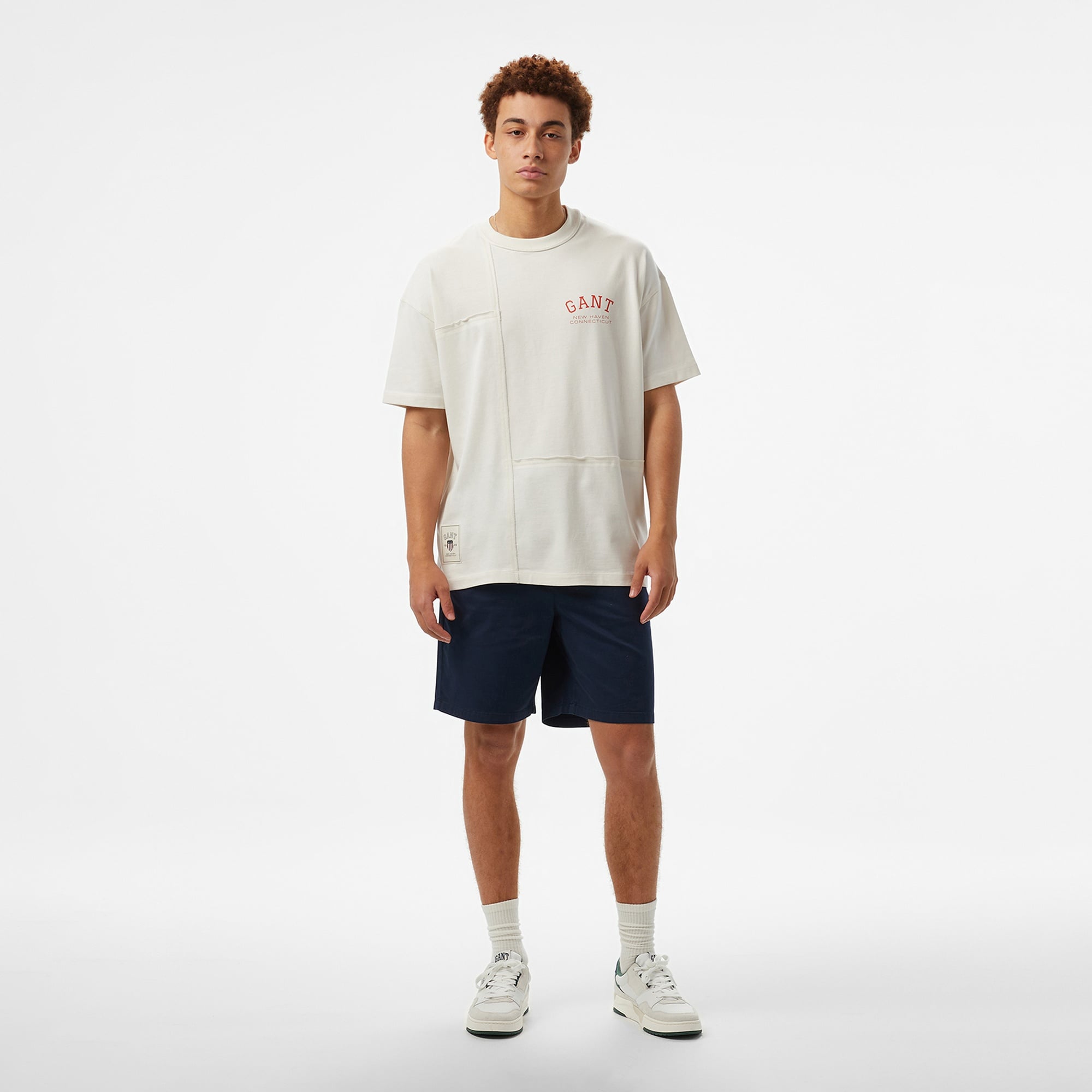 GANT Erkek Beyaz T-Shirt