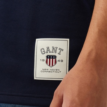  GANT Erkek Lacivert Oversize Fit T-Shirt