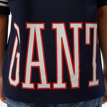  GANT Erkek Lacivert Oversize Fit T-Shirt