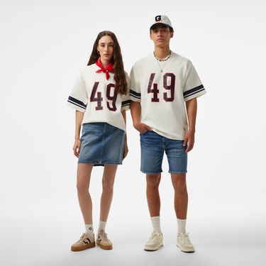  GANT Erkek Beyaz Oversize Fit T-Shirt