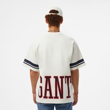  GANT Erkek Beyaz Oversize Fit T-Shirt