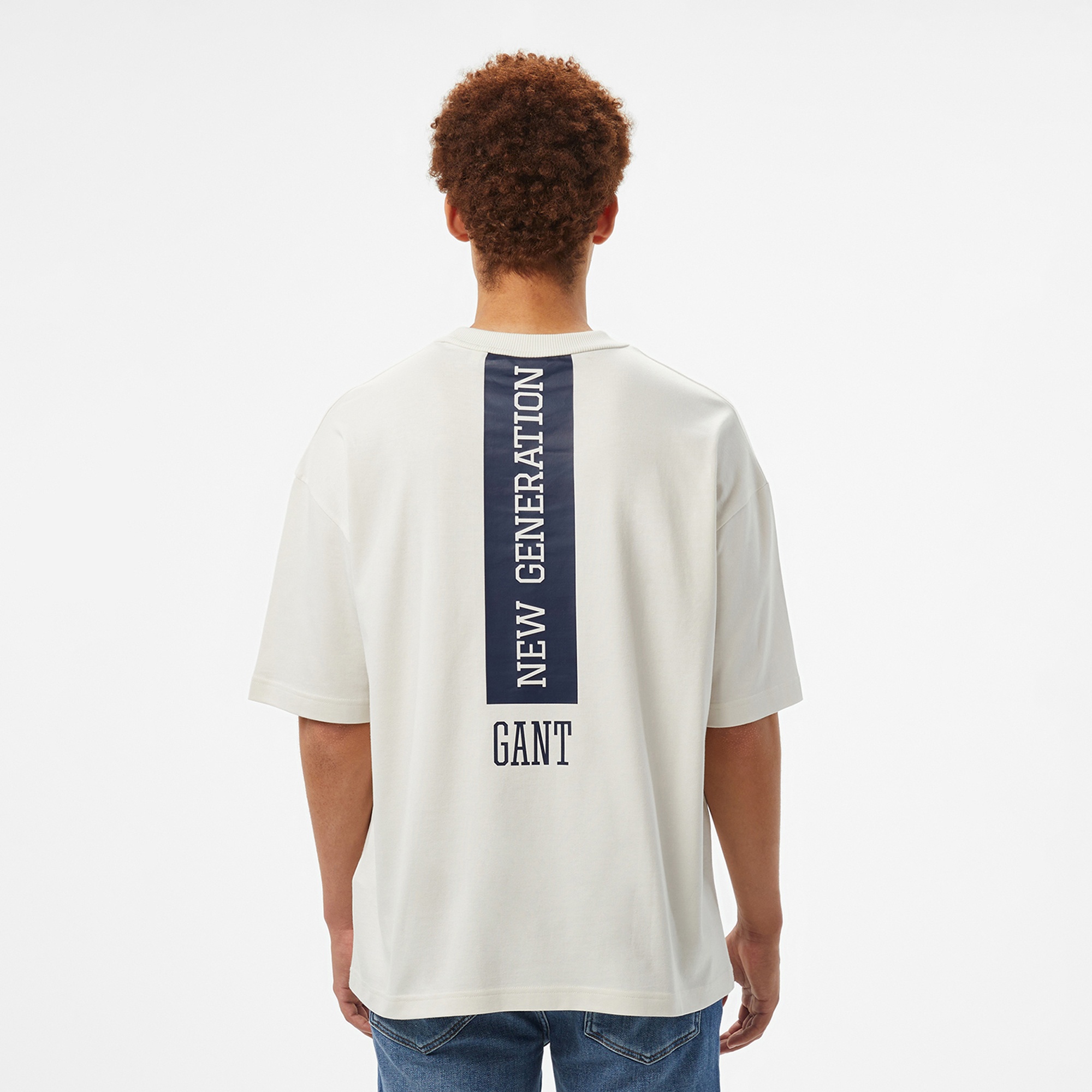GANT Erkek Beyaz T-Shirt