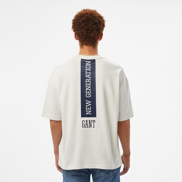  GANT Erkek Beyaz T-Shirt