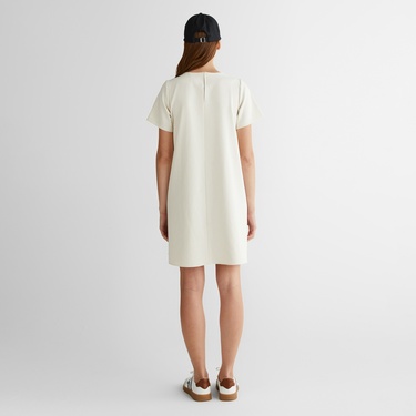  GANT Kadın Krem Bisiklet Yaka Logolu Elbise