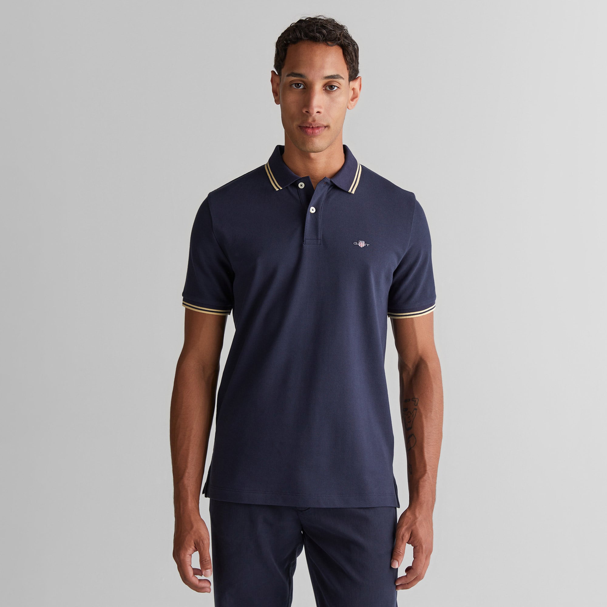  GANT Erkek Lacivert Regular Fit Polo