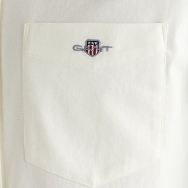  Gant Erkek Krem Regular Fit Düğmeli Yaka Gömlek