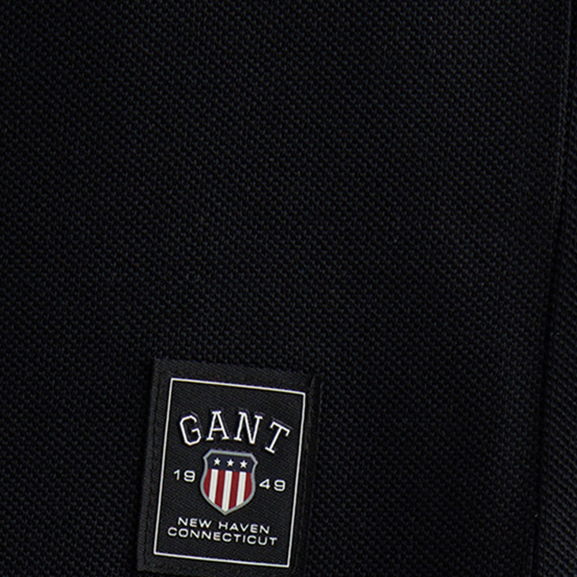 GANT Erkek Siyah Relaxed Fit Bisiklet Yaka Logolu T-Shirt