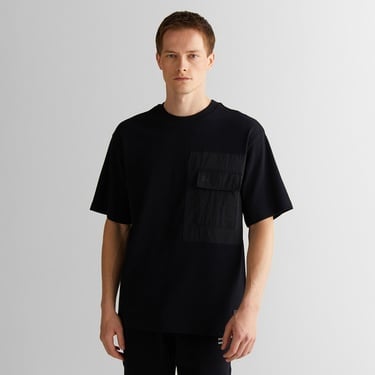 GANT Erkek Siyah Relaxed Fit Bisiklet Yaka Logolu T-Shirt