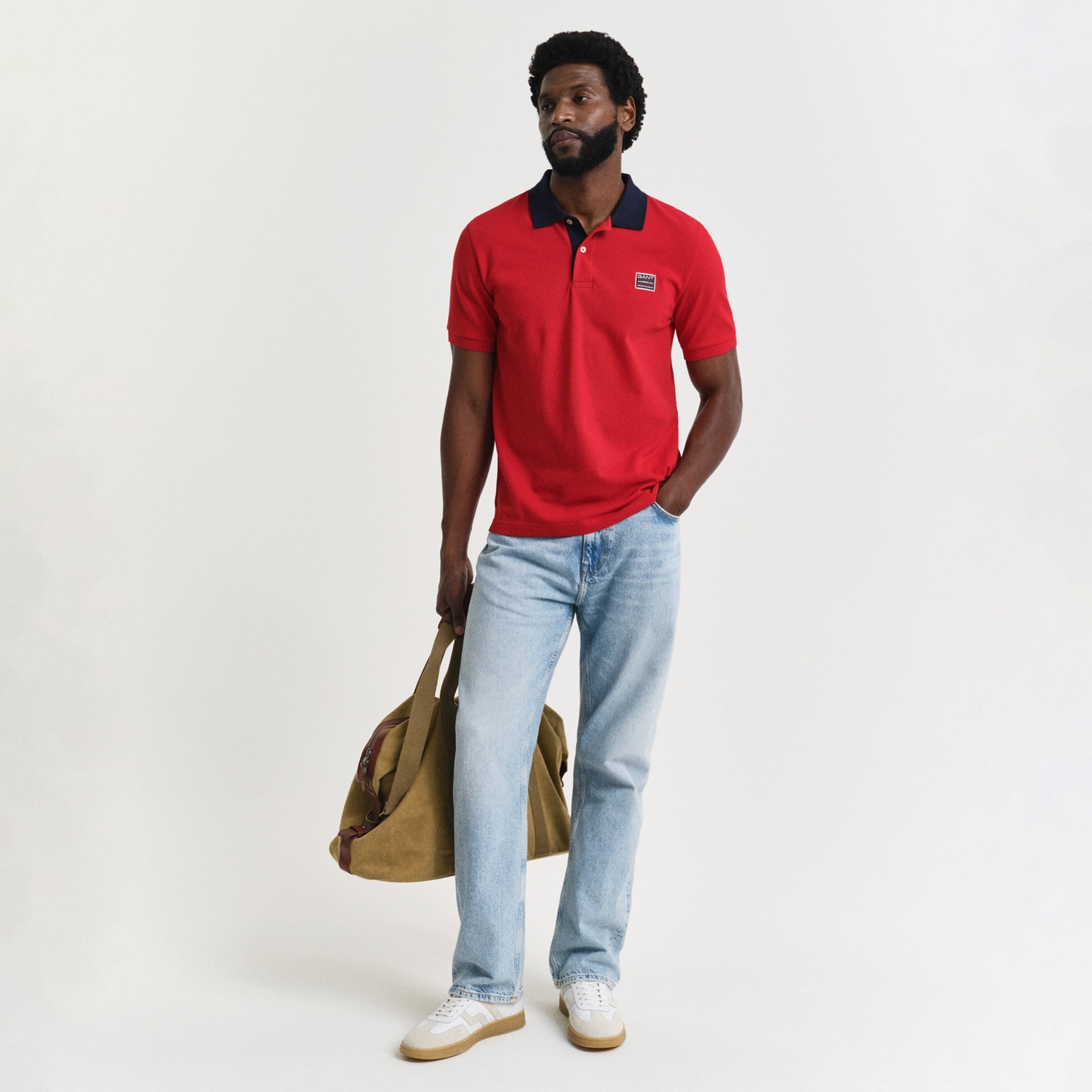 GANT Erkek Kırmızı Regular Fit Polo