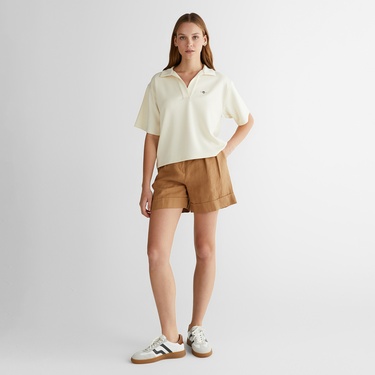  GANT Kadın Krem Logolu Polo