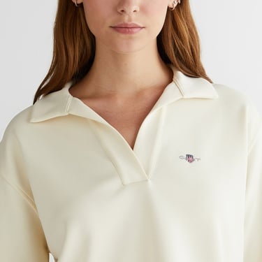  GANT Kadın Krem Logolu Polo