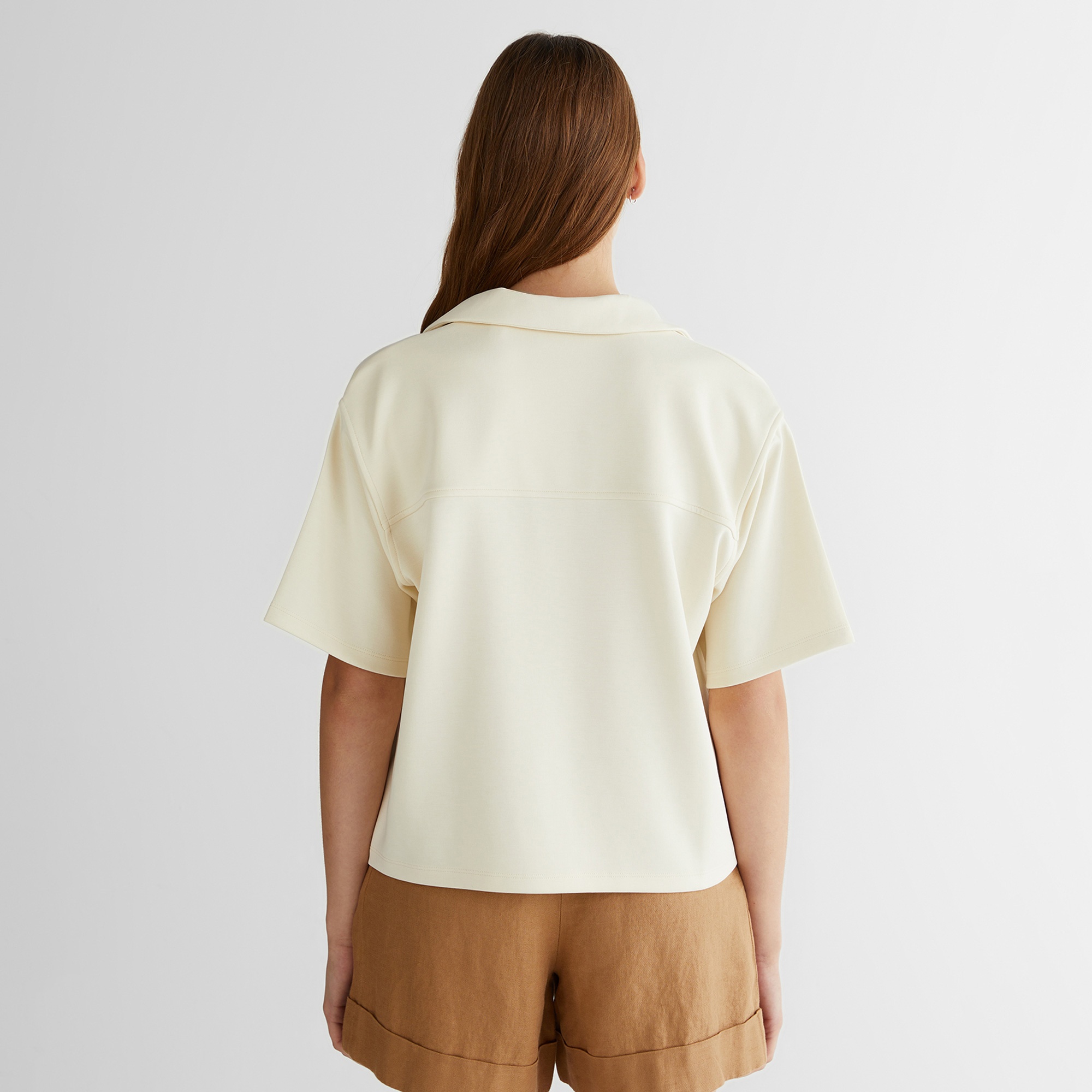 GANT Kadın Krem Logolu Polo