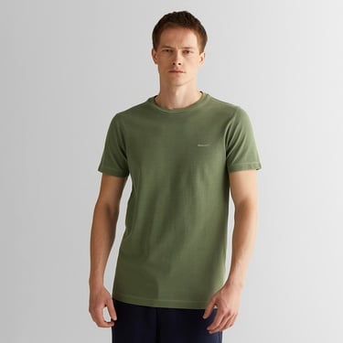  GANT Erkek Yeşil Slim Fit Bisiklet Yaka T-shirt