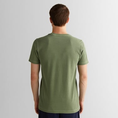  GANT Erkek Yeşil Slim Fit Bisiklet Yaka T-shirt