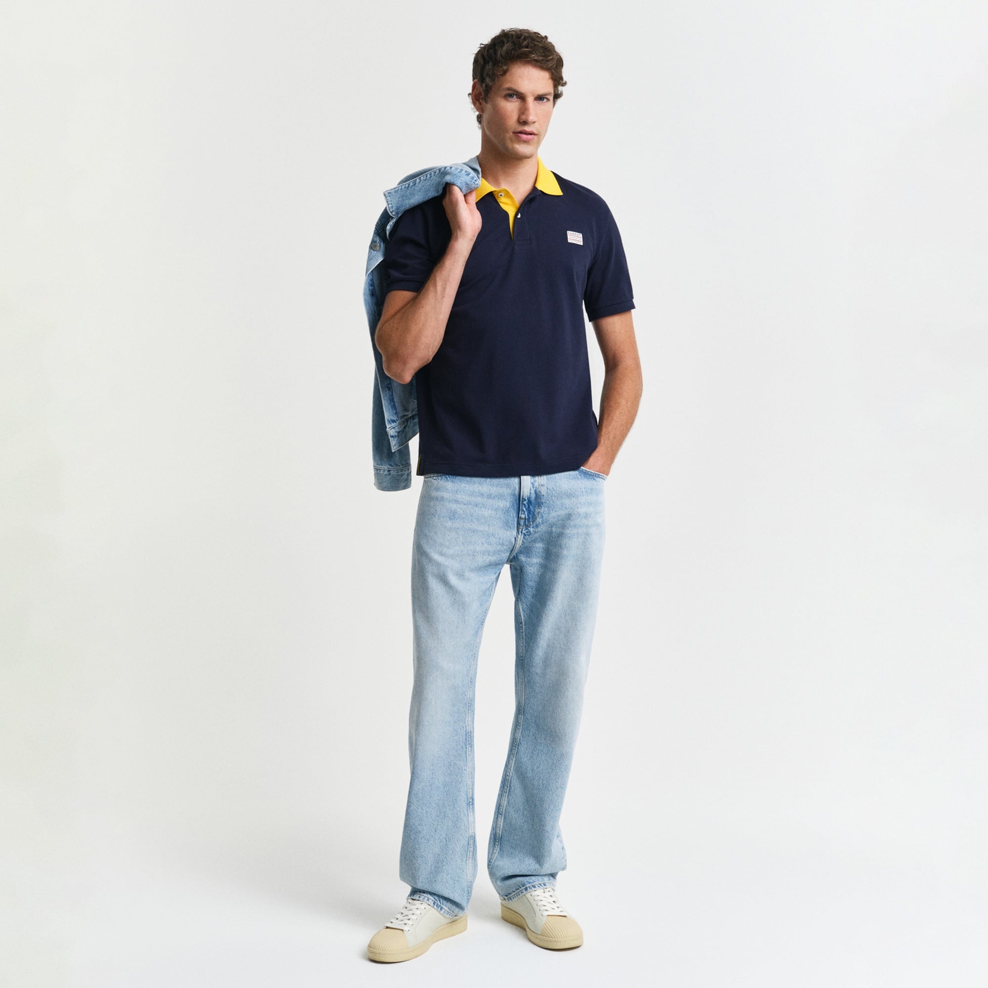 GANT Erkek Lacivert Regular Fit Polo