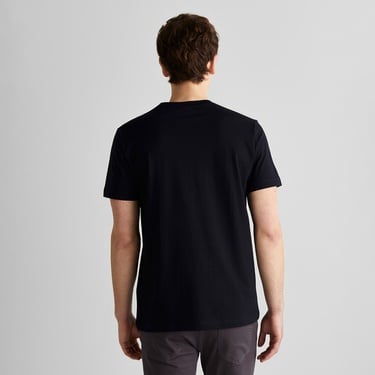  GANT Erkek Siyah Regular Fit Bisiklet Yaka Logolu T-Shirt