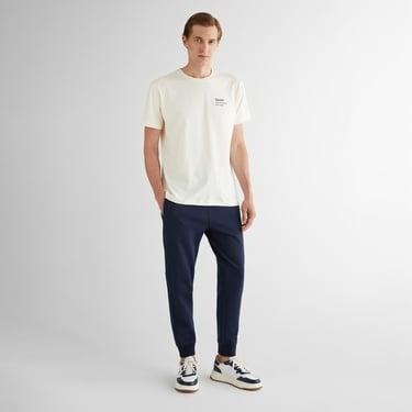  GANT Erkek Krem Regular Fit Bisiklet Yaka Logolu T-Shirt