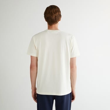  GANT Erkek Krem Regular Fit Bisiklet Yaka Logolu T-Shirt