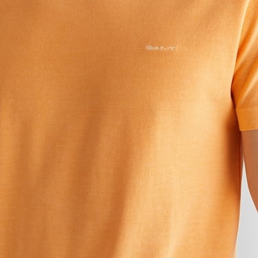  GANT Erkek Turuncu Slim Fit Bisiklet Yaka T-Shirt