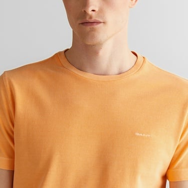  GANT Erkek Turuncu Slim Fit Bisiklet Yaka T-Shirt