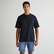 GANT Erkek Siyah Relaxed Fit Bisiklet Yaka Logolu T-Shirt
