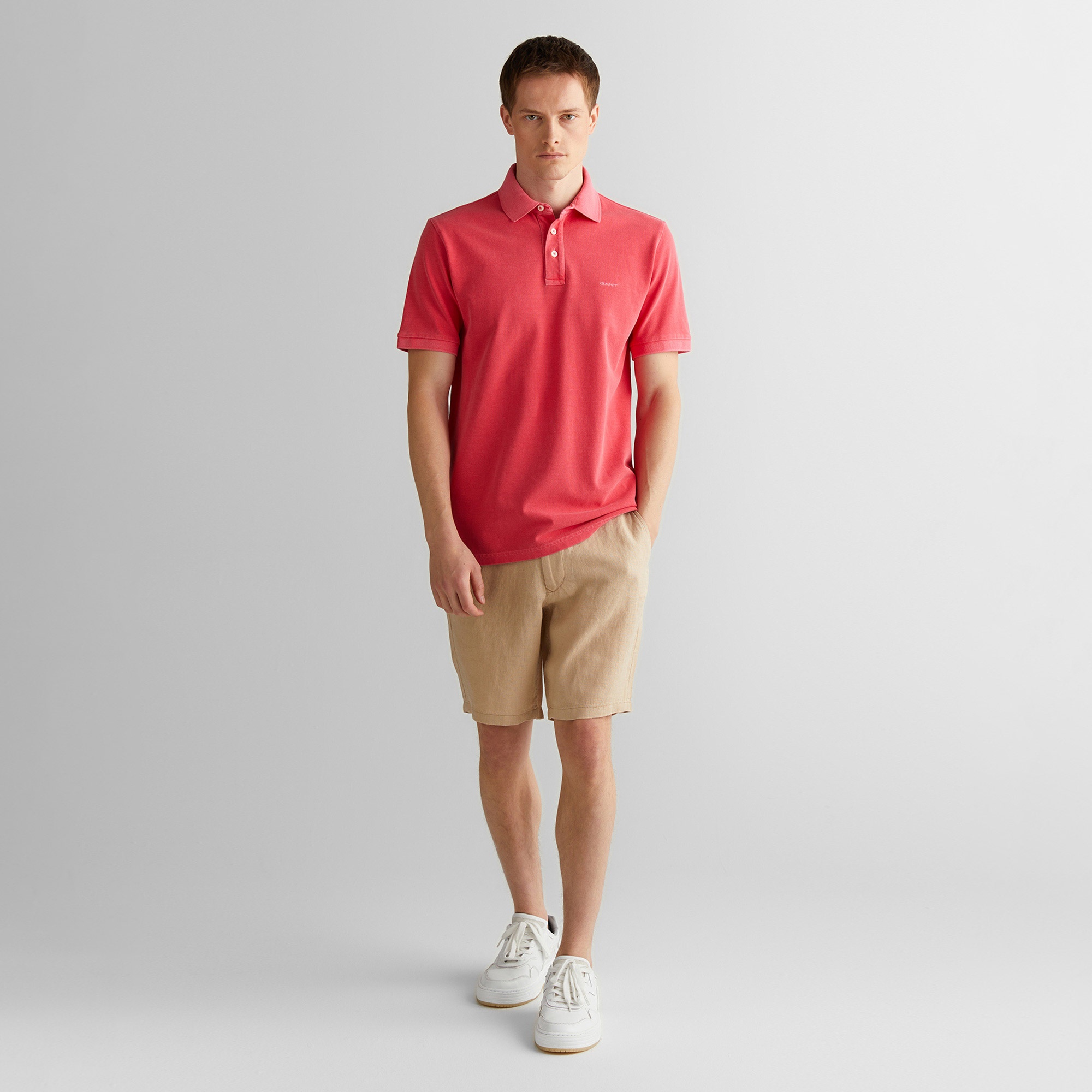 GANT Erkek Kırmızı Regular Fit Polo
