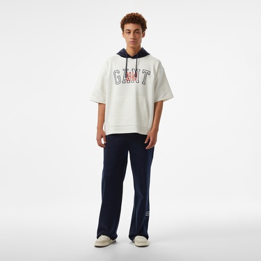 GANT Erkek Beyaz Kapüşonlu T-Shirt