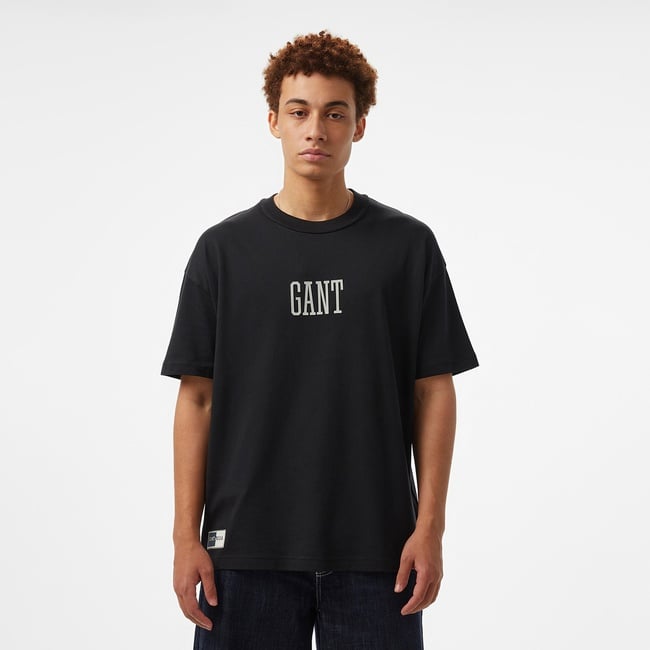  GANT Erkek Siyah T-Shirt