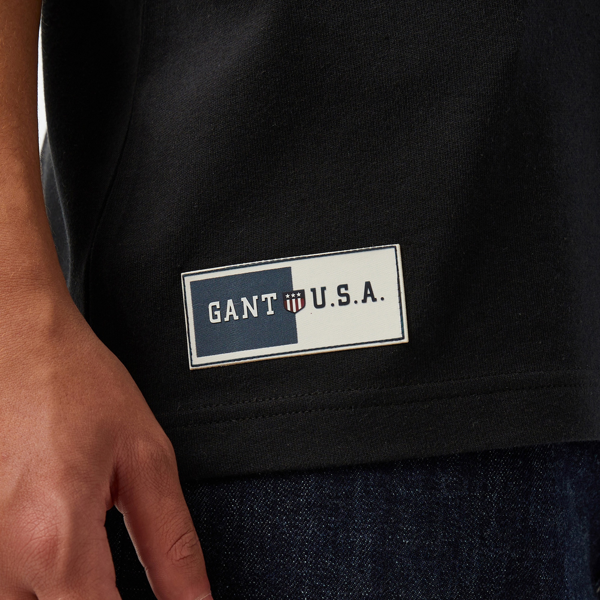 GANT Erkek Siyah T-Shirt