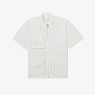  Lacoste House of SuperStep x Lacoste Erkek Beyaz Gömlek