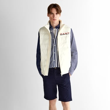  GANT Erkek Krem Regular Fit Dik Yaka Logolu Yelek