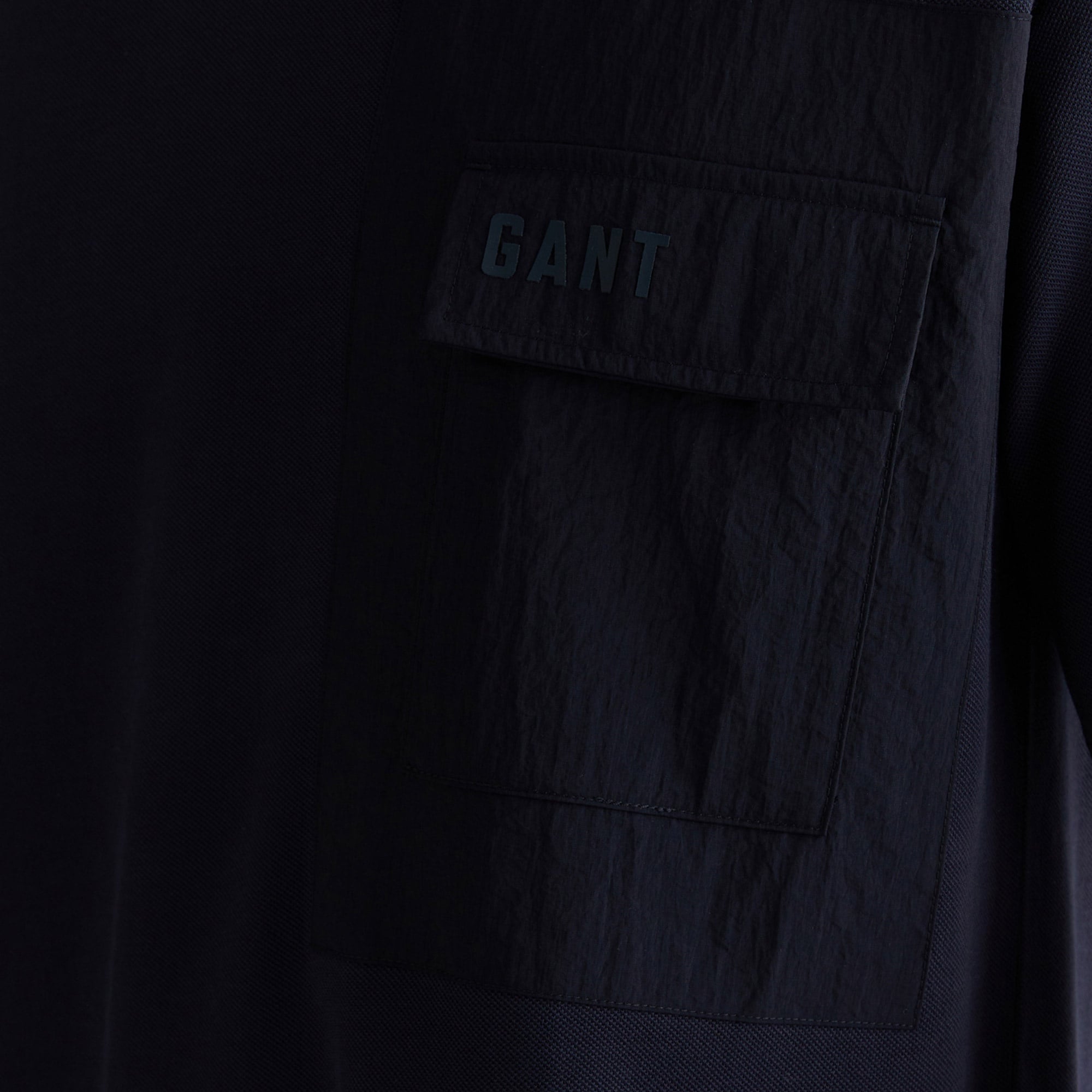 GANT Erkek Lacivert Relaxed Fit Bisiklet Yaka Logolu T-Shirt