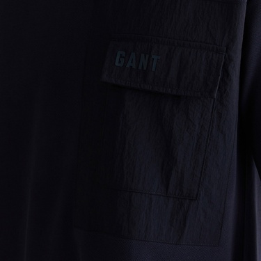  GANT Erkek Lacivert Relaxed Fit Bisiklet Yaka Logolu T-Shirt