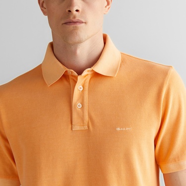  GANT Erkek Turuncu Regular Fit Polo