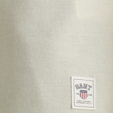  GANT Erkek Krem Relaxed Fit Bisiklet Yaka Logolu T-Shirt