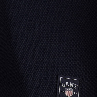  GANT Erkek Lacivert Relaxed Fit Bisiklet Yaka Logolu T-Shirt