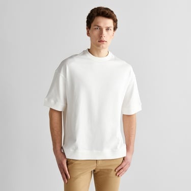  GANT Erkek Krem Orijinal Fit Bisiklet Yaka Logolu T-Shirt